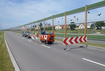 Pavement damage on Europejska road, Kołobrzeg